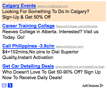 Google Testing Adsense Colors